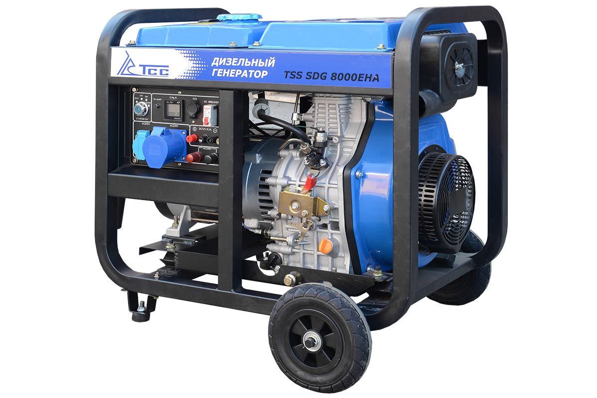 Дизель генератор TSS SDG 8000EHA в кожухе МК
