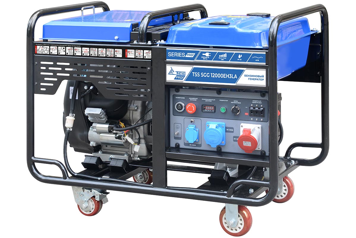 Бензогенератор TSS SGG 12000EH3LA в кожухе 1600