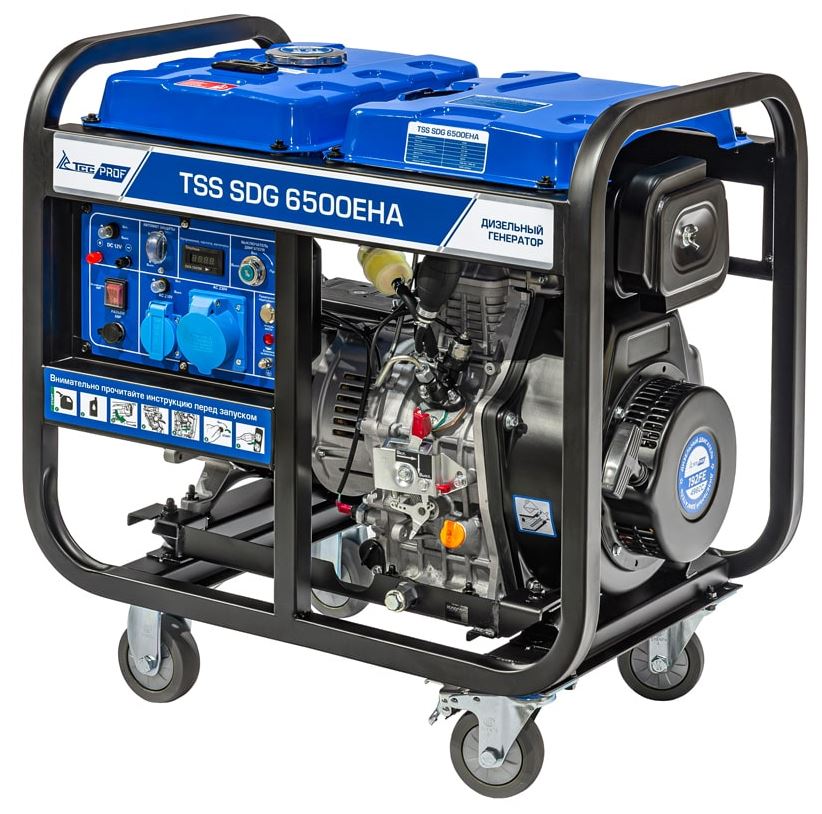 Дизель генератор TSS SDG 6500EHA в кожухе 1200