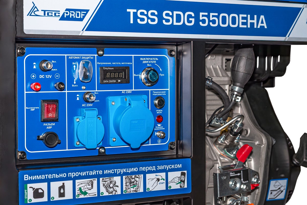 Дизель генератор TSS SDG 5500EHA