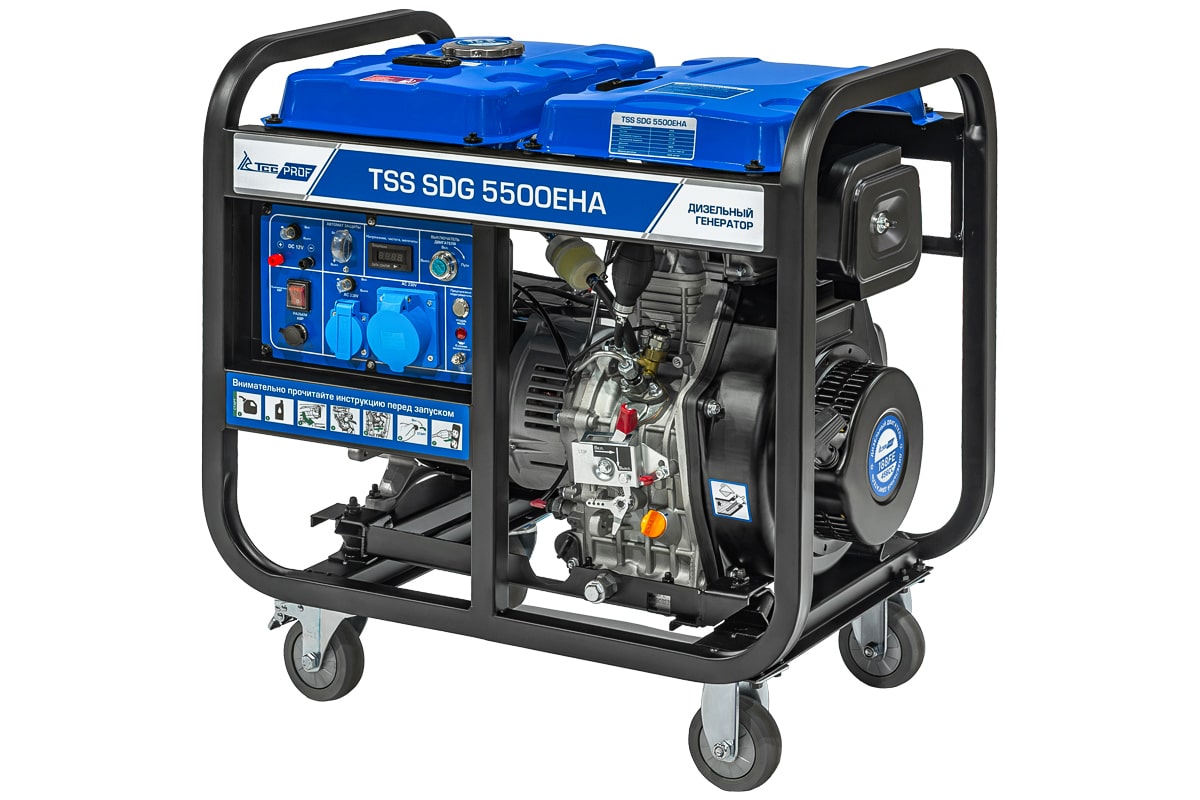 Дизель генератор TSS SDG 5000EHA в кожухе 1200