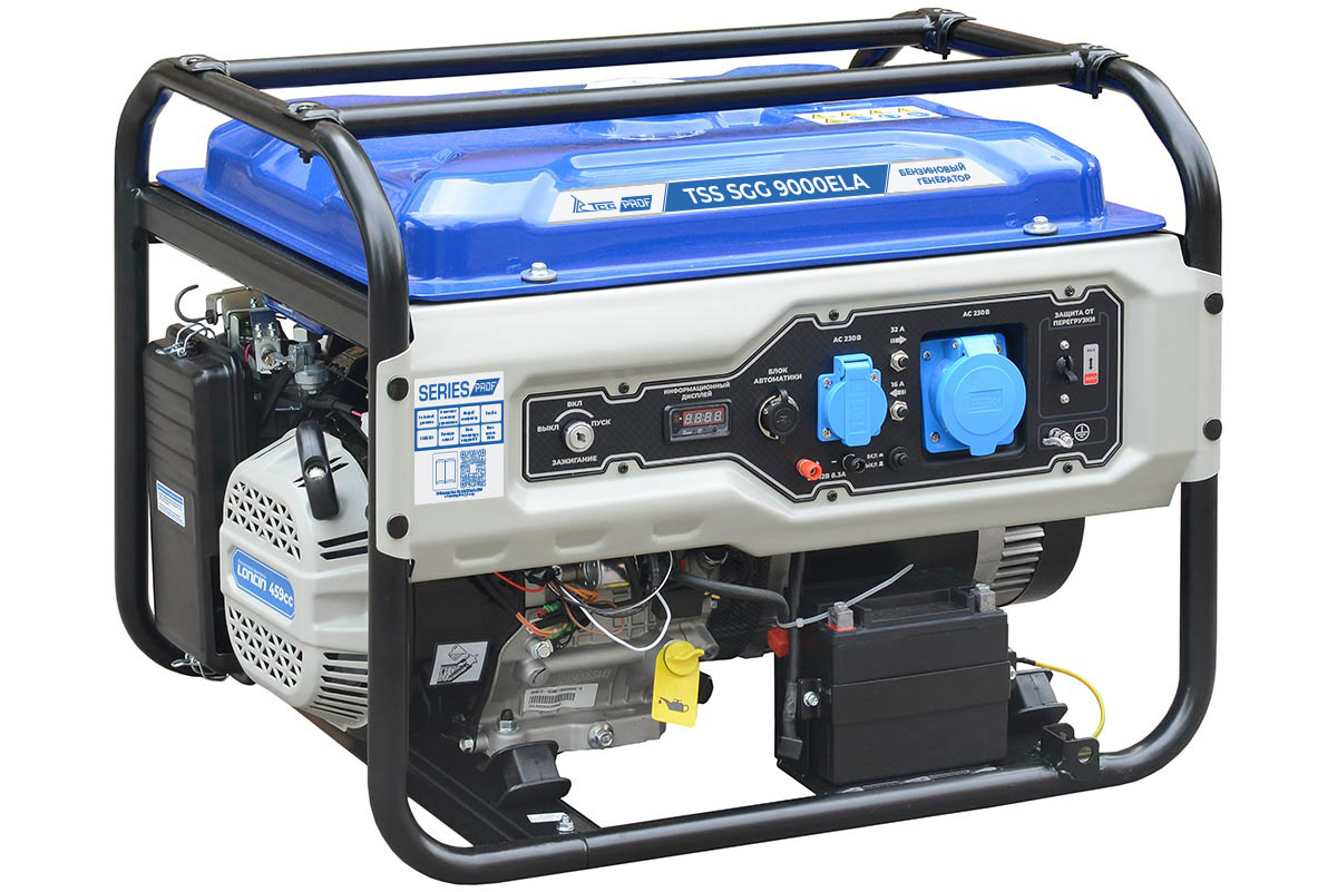 Бензогенератор TSS SGG 9000ELA в кожухе 1200