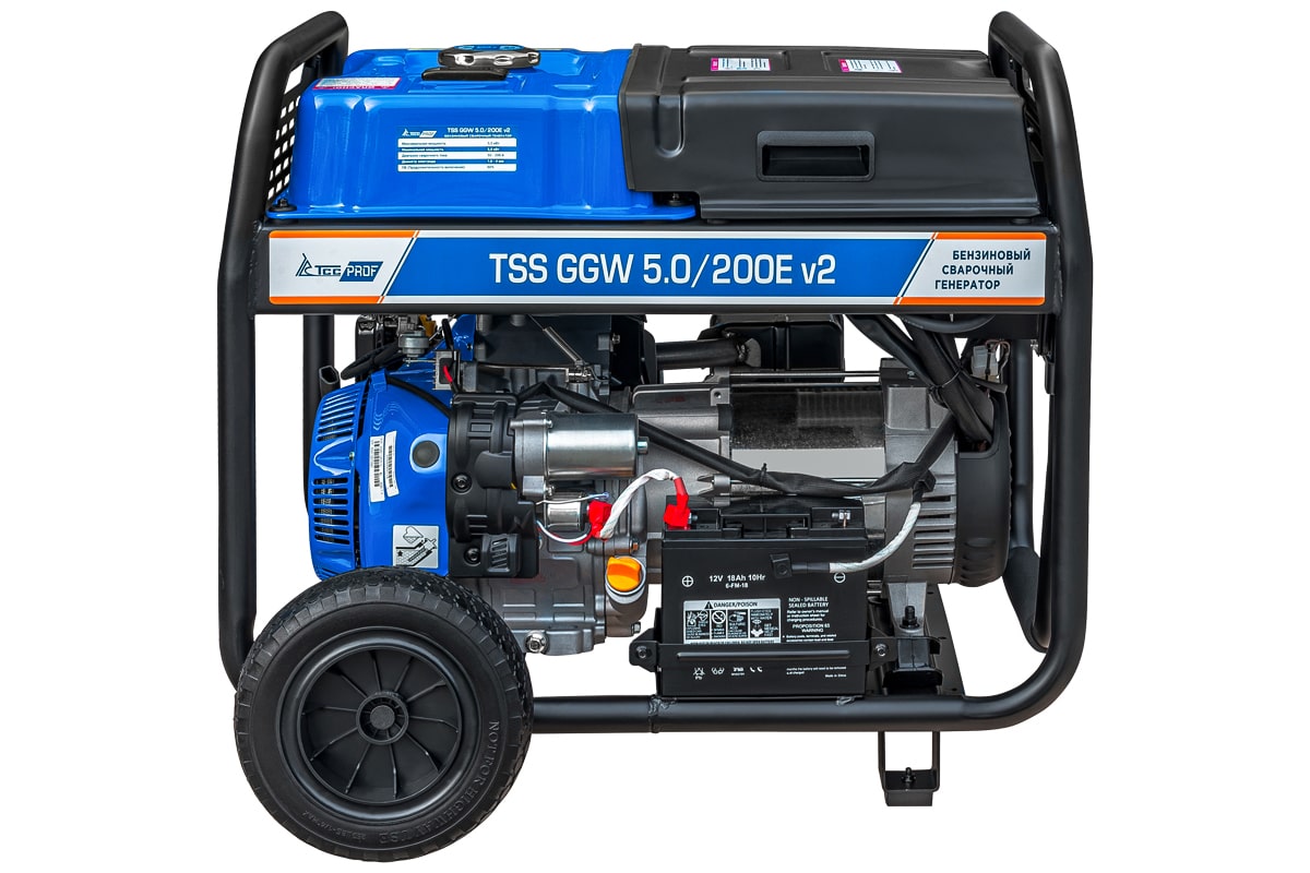 Бензиновый сварочный генератор TSS PROF GGW 5.0/200E v2