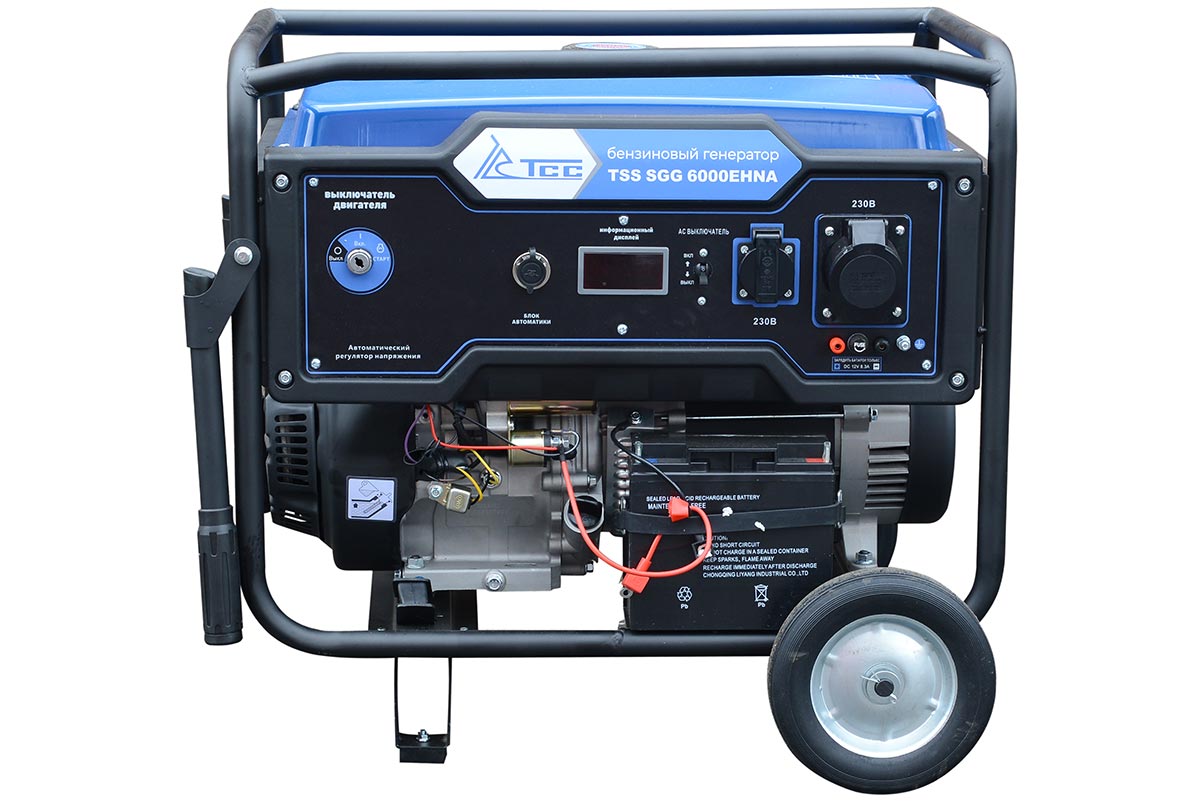 Бензогенератор 6 кВт TSS SGG 6000EHNA Duplex с АВР